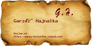Garzó Hajnalka névjegykártya