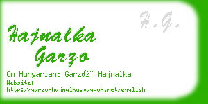 hajnalka garzo business card